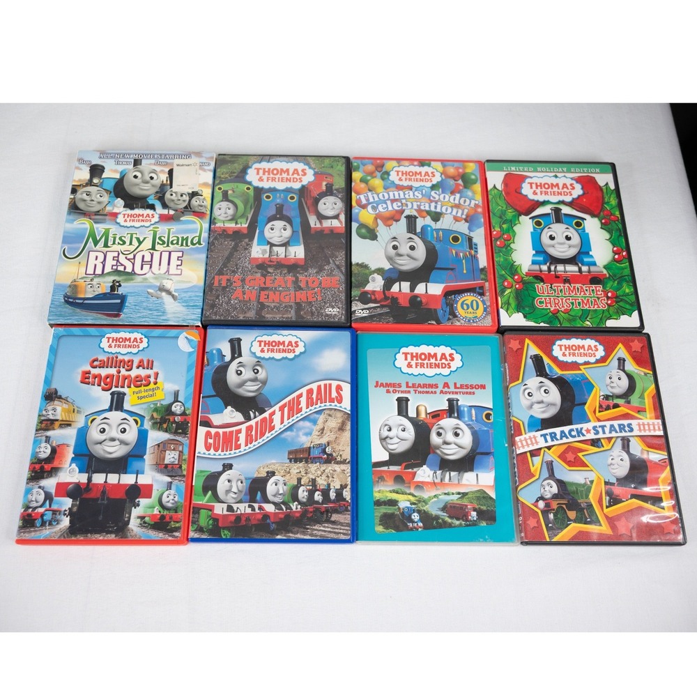 Thomas & Friends DVD Lot Kids Good 8 Movie Collection Bundle kidcore trains